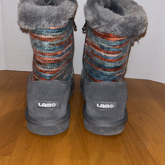 Lamo Boots womens size 10 zip sides - grey and multi-color - Picture 4 of 8